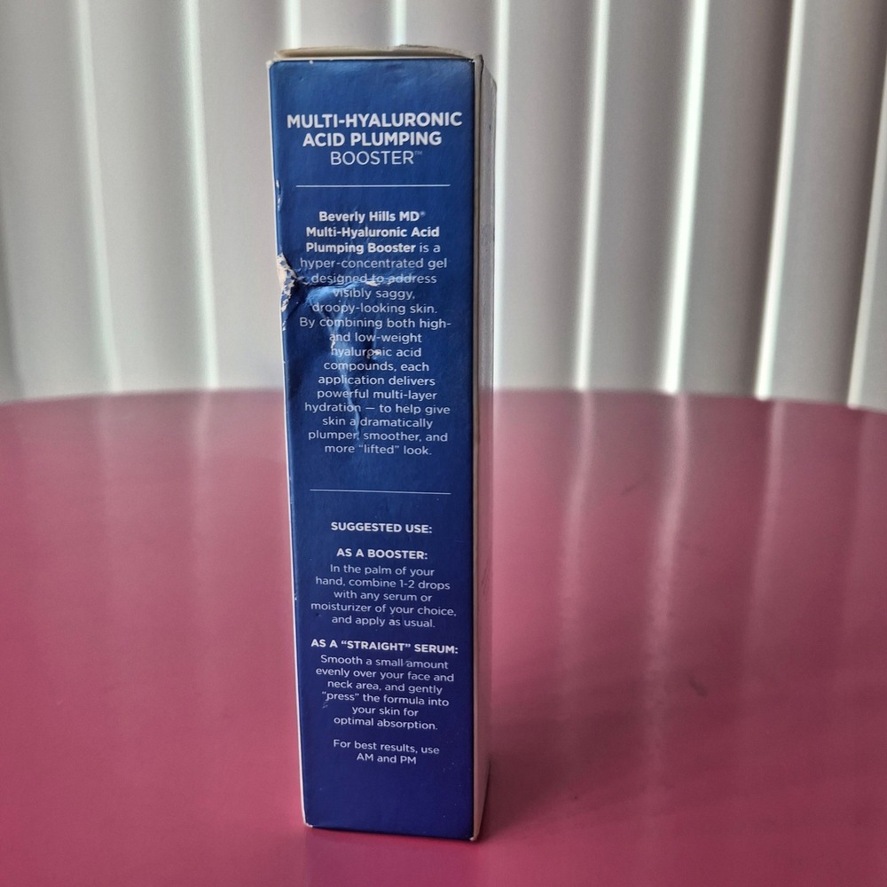 Beverly Hills MD‎ Multi-Hyaluronic Acid Plumping Booster 1 oz Serum New Sealed - Picture 6 of 7